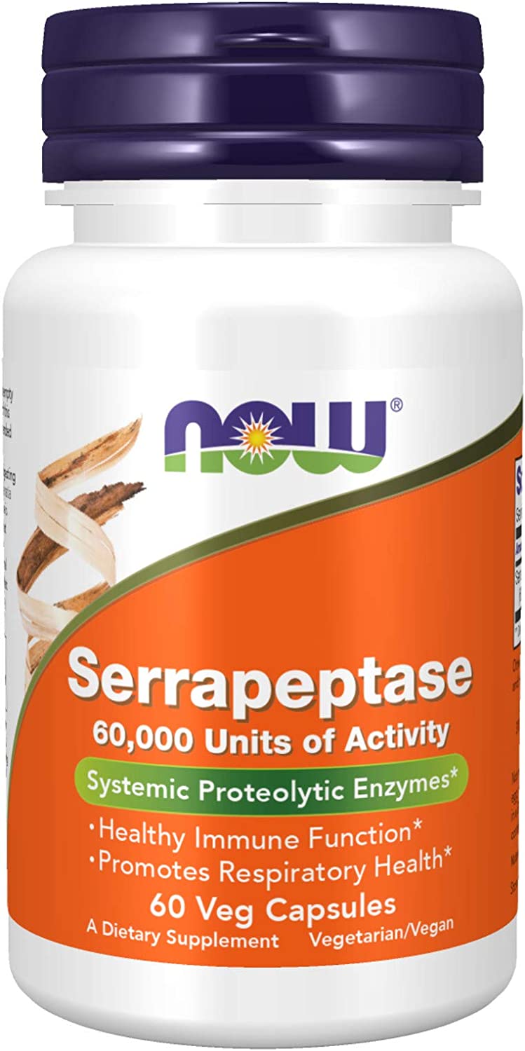 Now Serrapeptase 60k 60cp-[HealthWay]