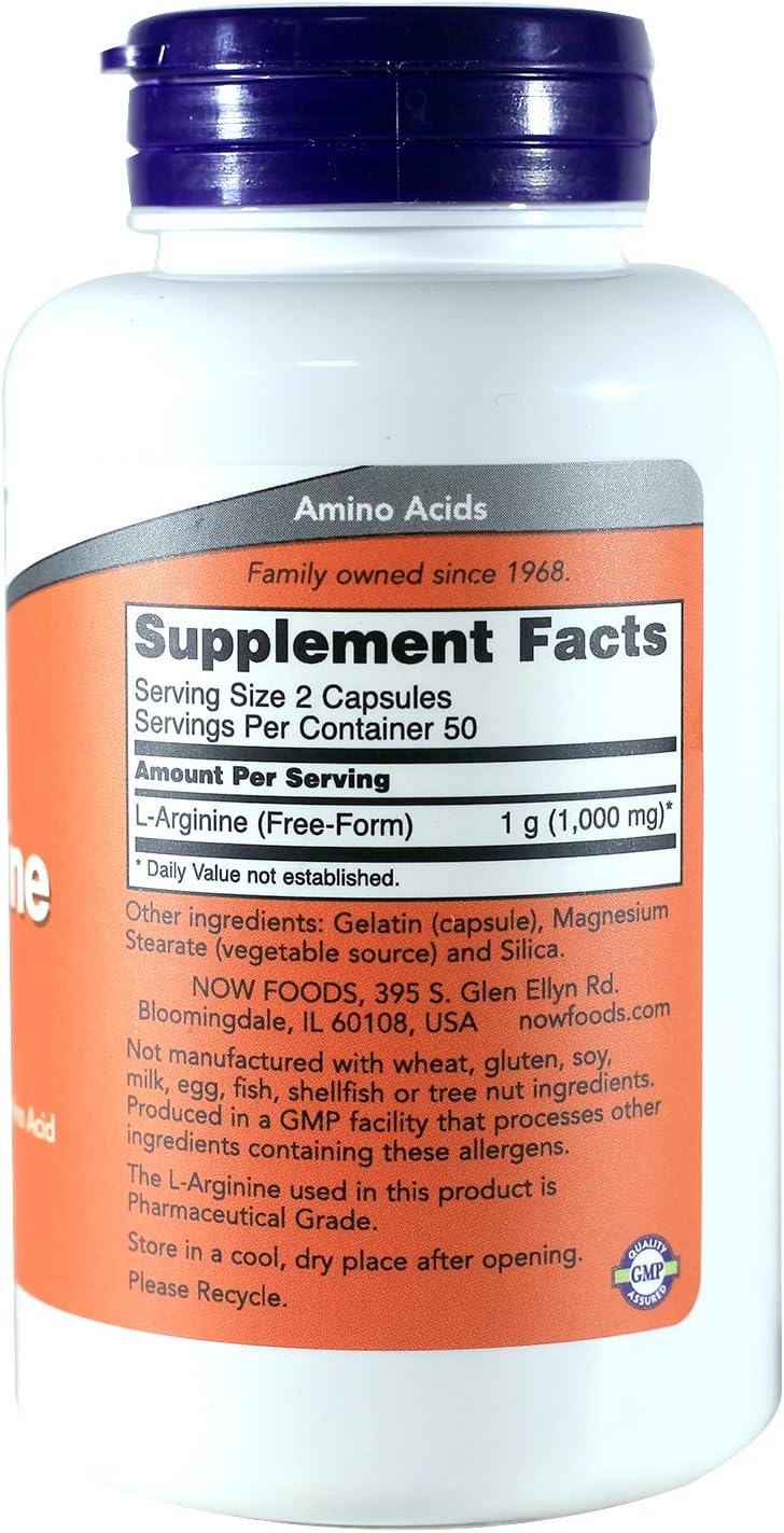 Now L-Arginine 500mg 100cp-[HealthWay]