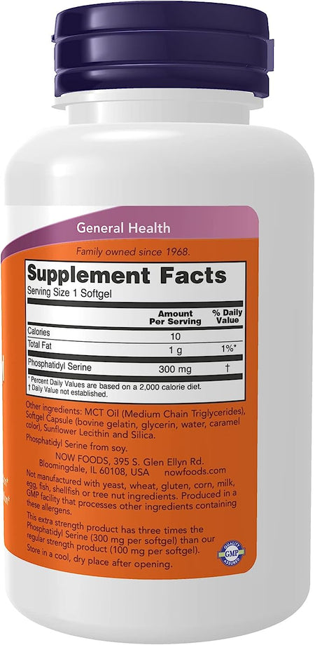 Now Phosphatidyl Serine Extra Strength 50sg-[HealthWay]
