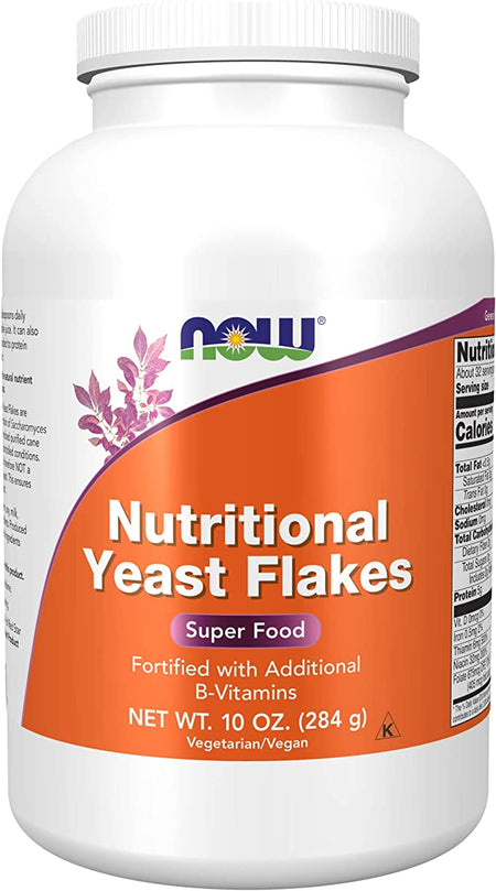 Now Nutritional Yeast Flakes 10oz-[HealthWay]