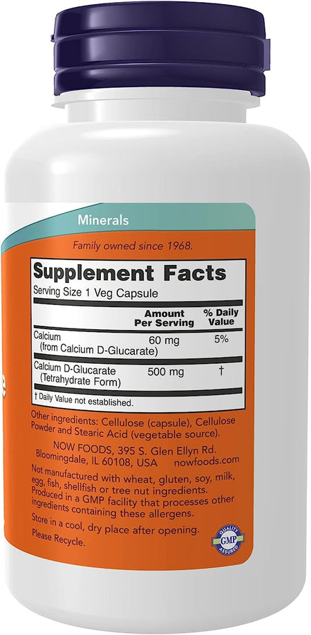 Now Calcium D-Glucarate 90cp-[HealthWay]