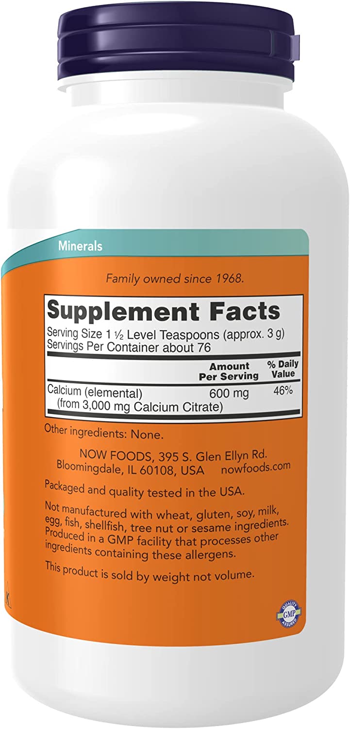 Now Calcium Citrate Pwd 8oz-[HealthWay]