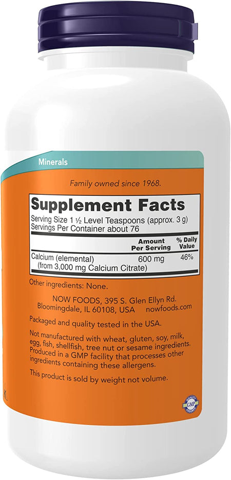 Now Calcium Citrate Pwd 8oz-[HealthWay]
