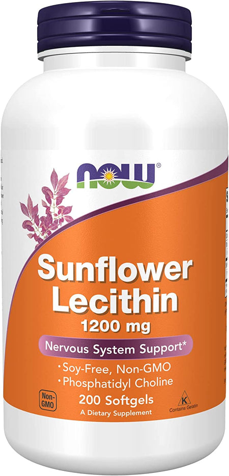 Now Lecithin Sunflower 200sg-[HealthWay]