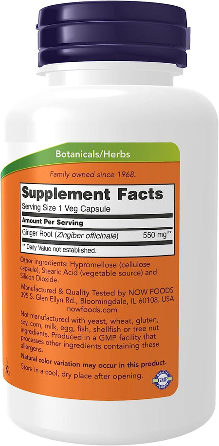 Now Ginger 550mg 100cp-[HealthWay]