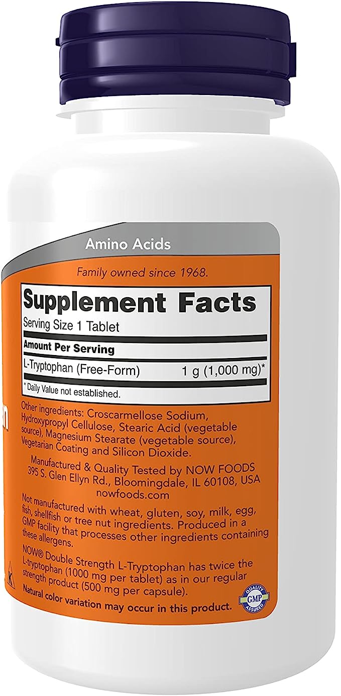 Now L-Tryptophan 1000mg 60tb-[HealthWay]