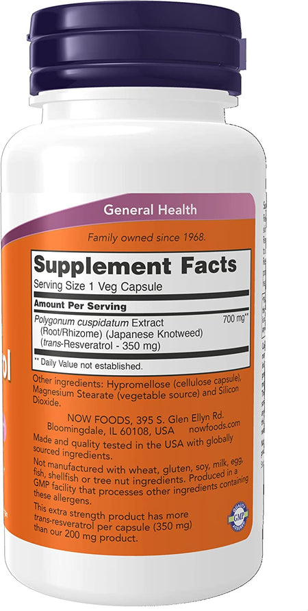 Now Resveratrol 350mg 60vc-[HealthWay]
