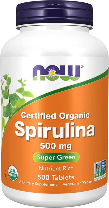 Now Spirulina 500mg 500tb-[HealthWay]