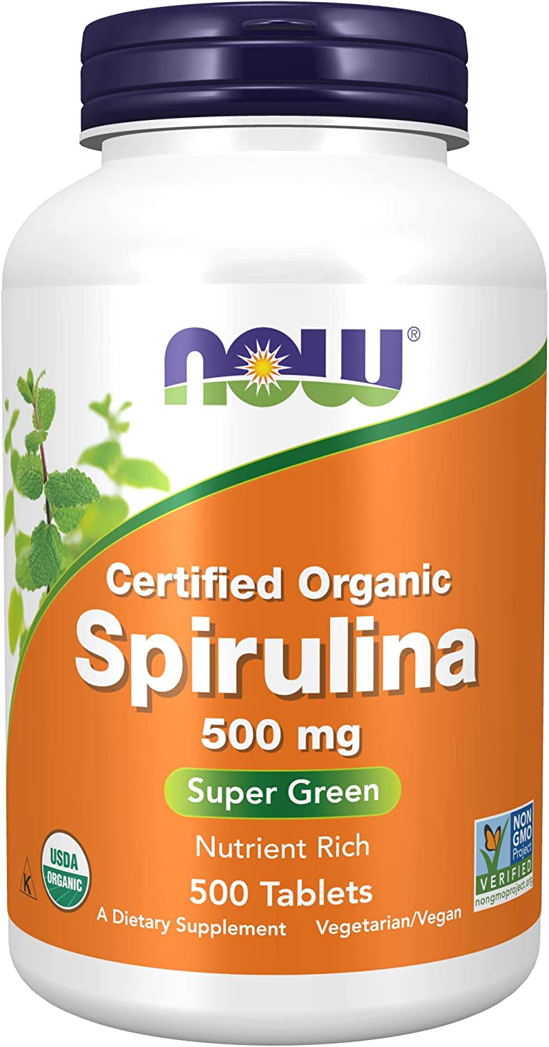 Now Spirulina 500mg 500tb-[HealthWay]