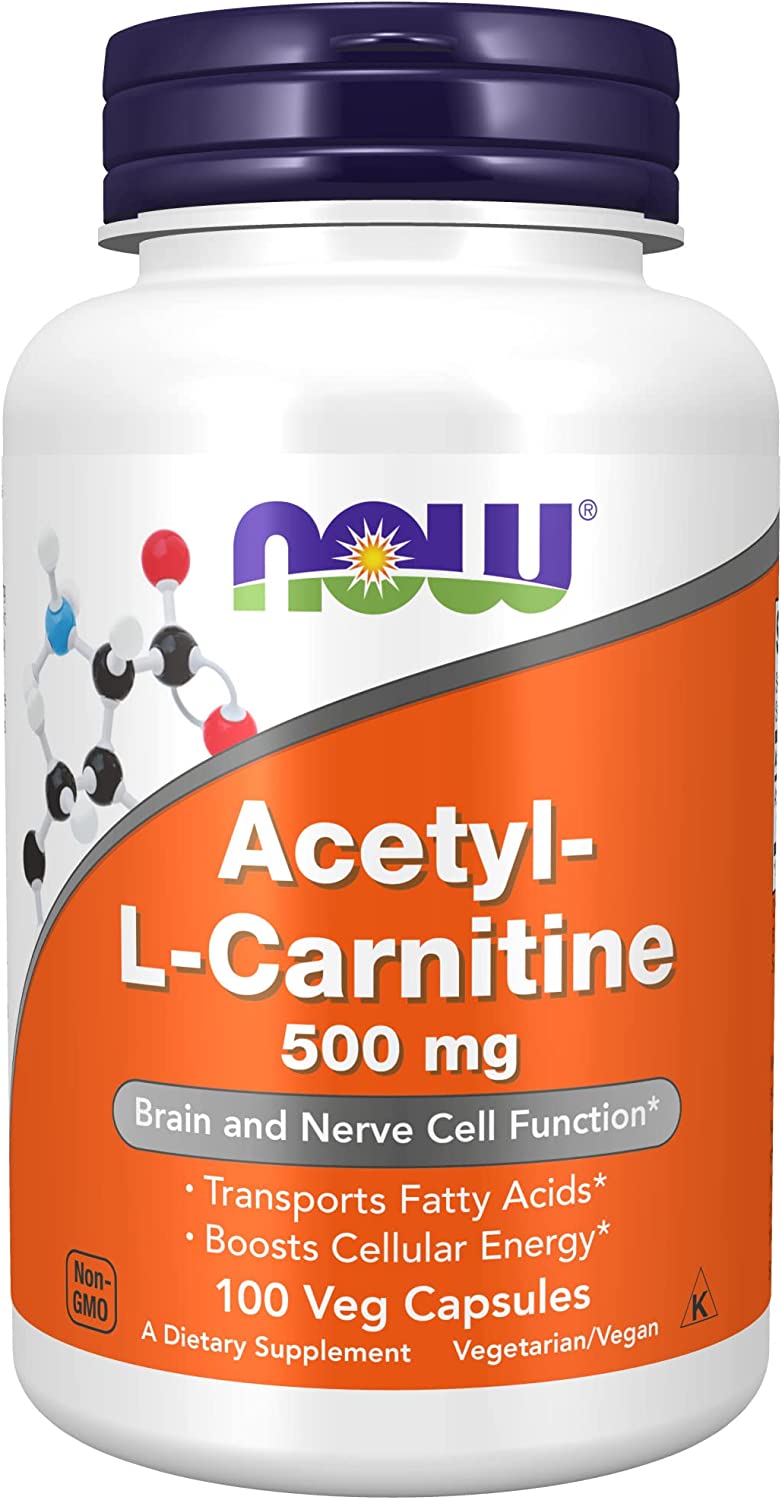 Now Acetyl-L-Carnitine 500mg 100cp-[HealthWay]