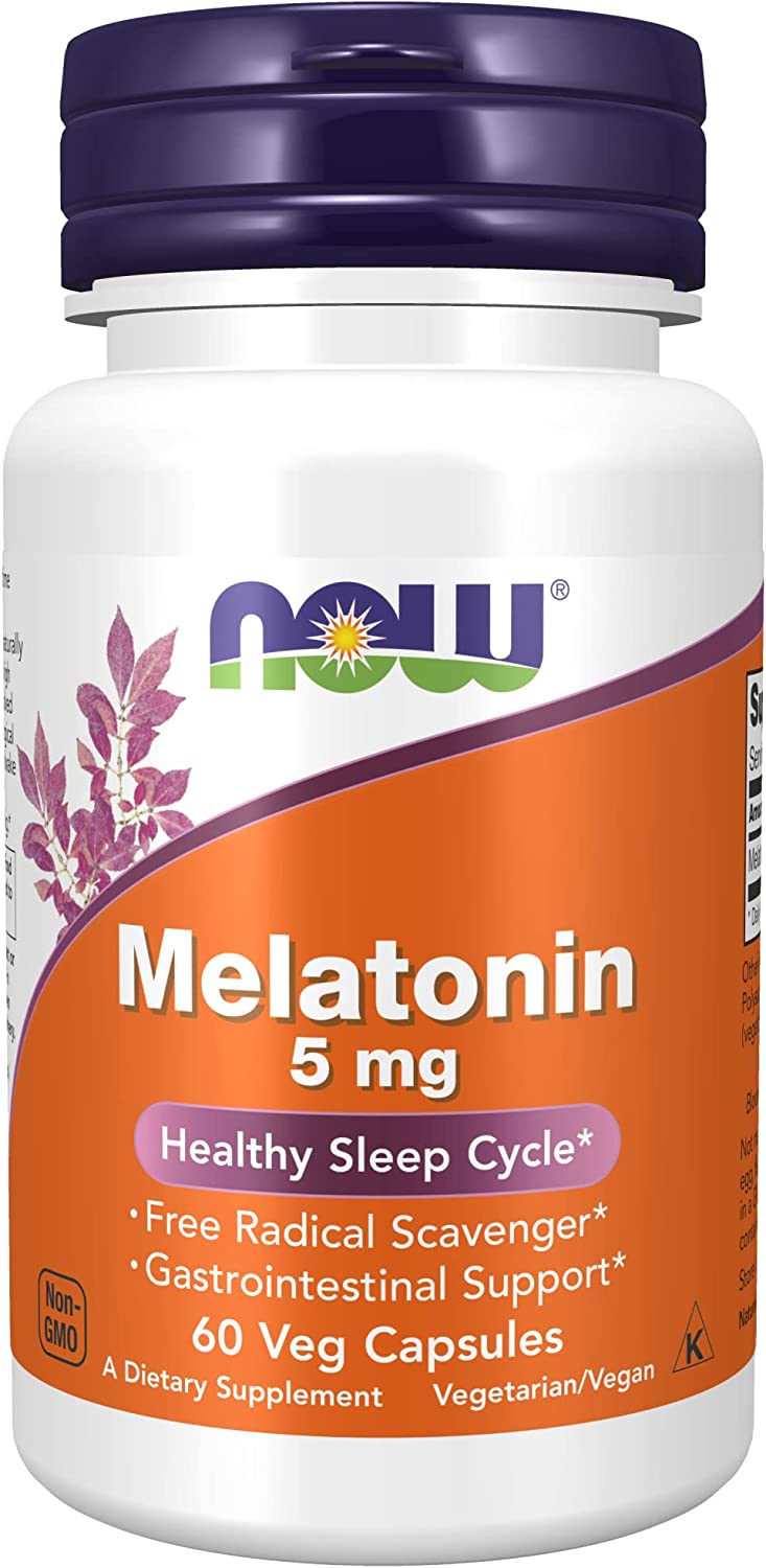 Now Melatonin 5mg 60 vcap-[HealthWay]