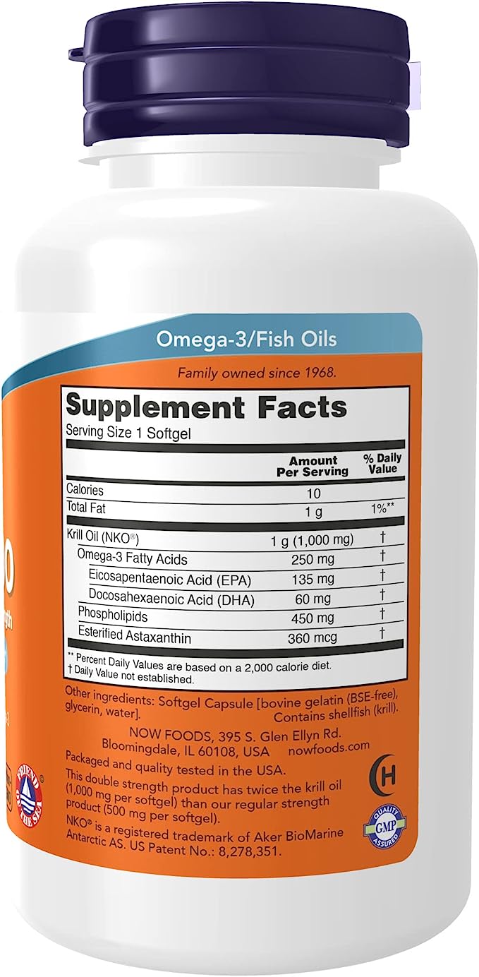 Now Krill 1000mg 60sg-[HealthWay]