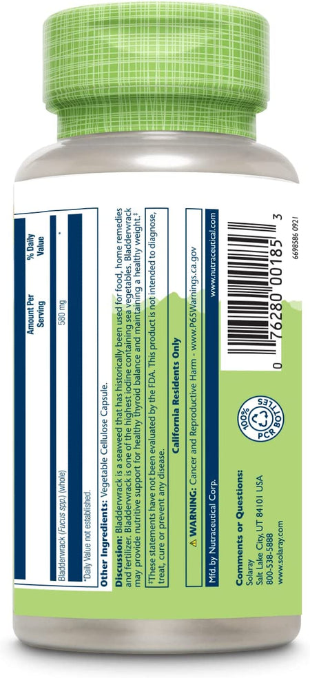 Solaray Bladderwrack 580mg 100cp-[HealthWay]