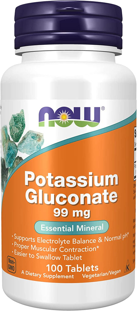 Now Potassium Gluc 99mg 100tb-[HealthWay]