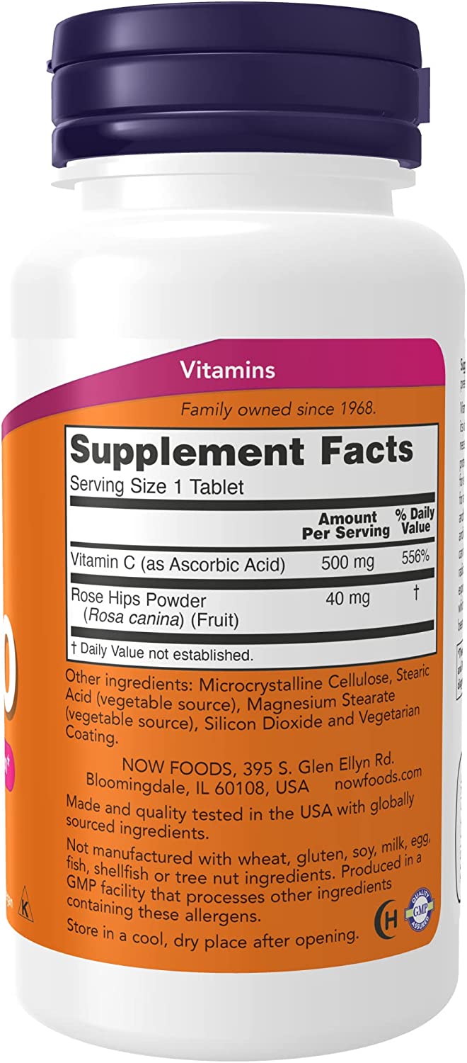 Now C-500 Rose Hips 100cp-[HealthWay]