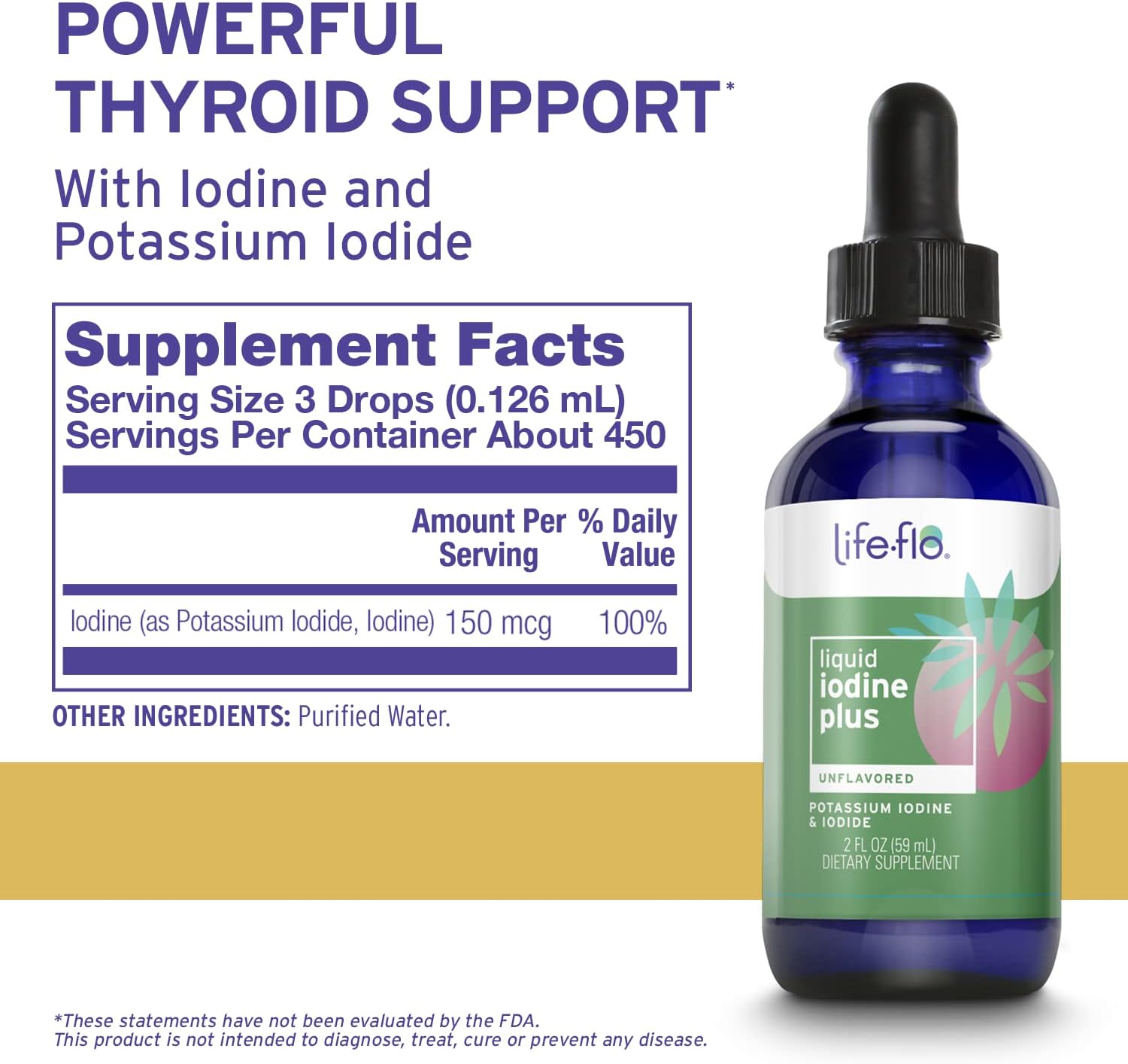 Life-Flo Iodine Plus 2oz-[HealthWay]