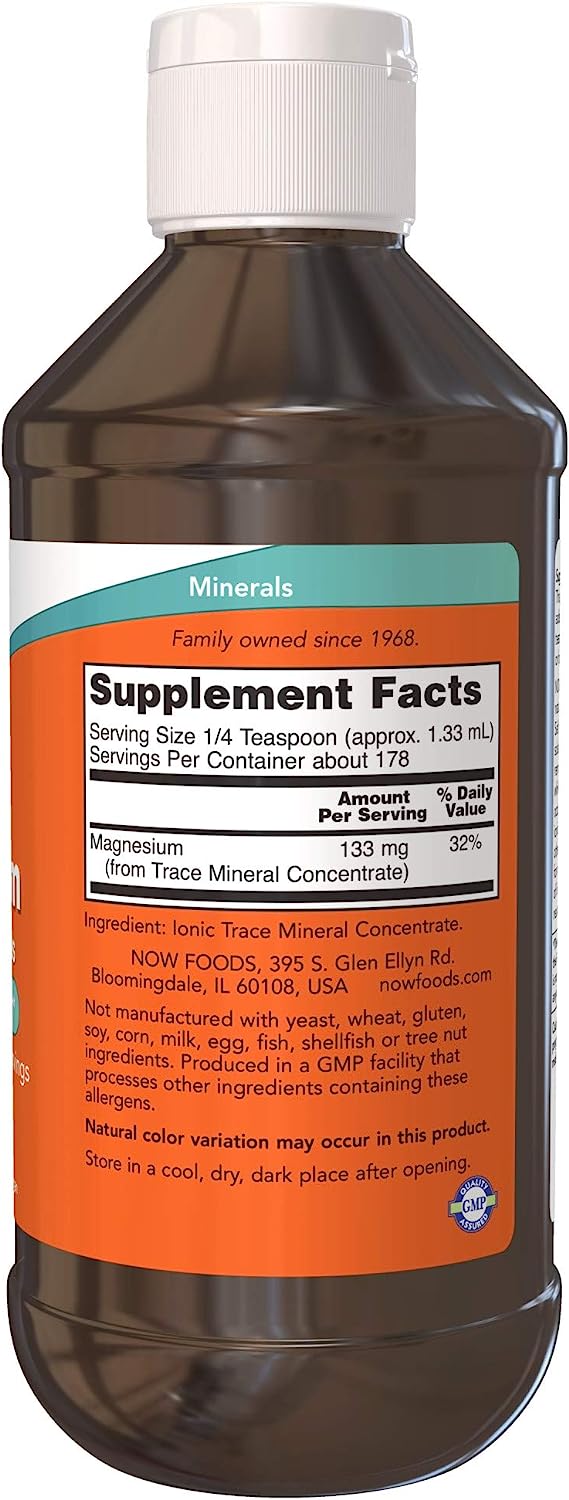 Now Magnesium & Trace Minerals 8oz-[HealthWay]