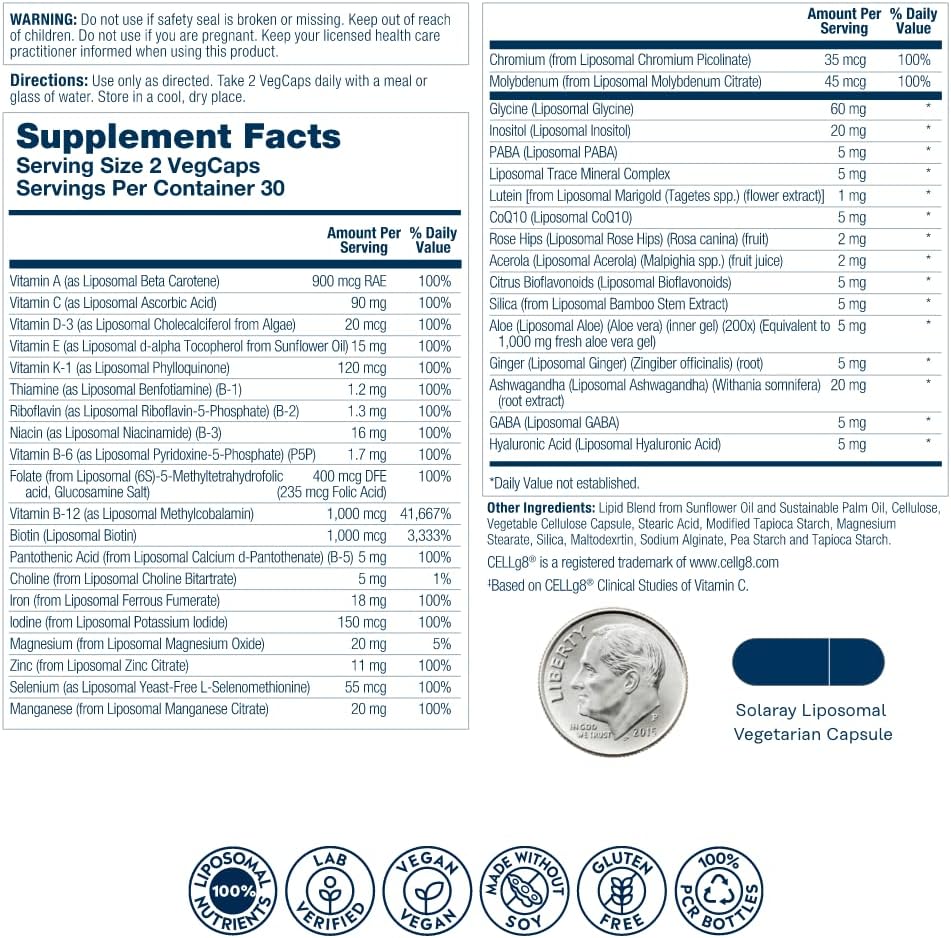 Solaray Lipo Multi Women 60cp-[HealthWay]