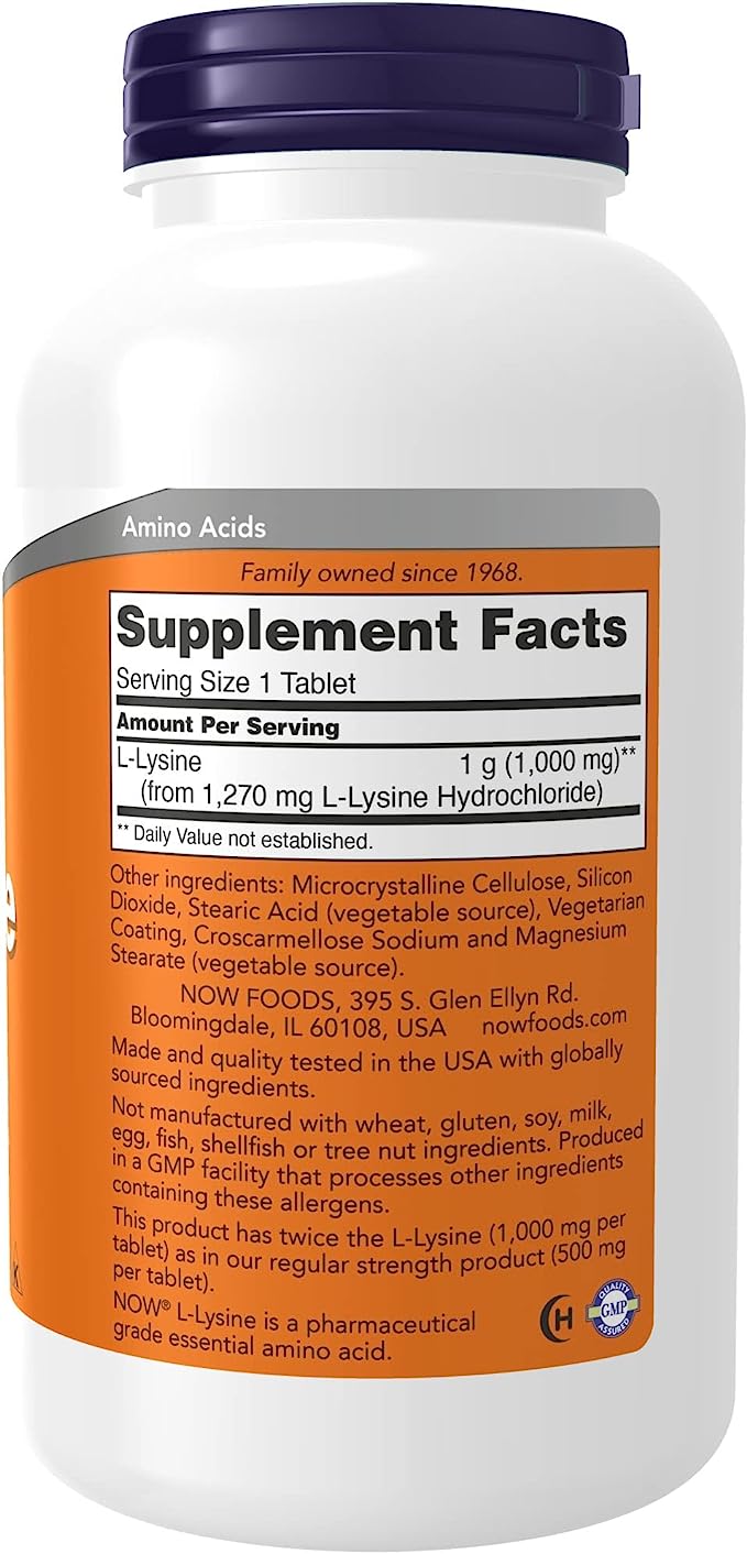 Now L-Lysine 1000mg 250tb-[HealthWay]