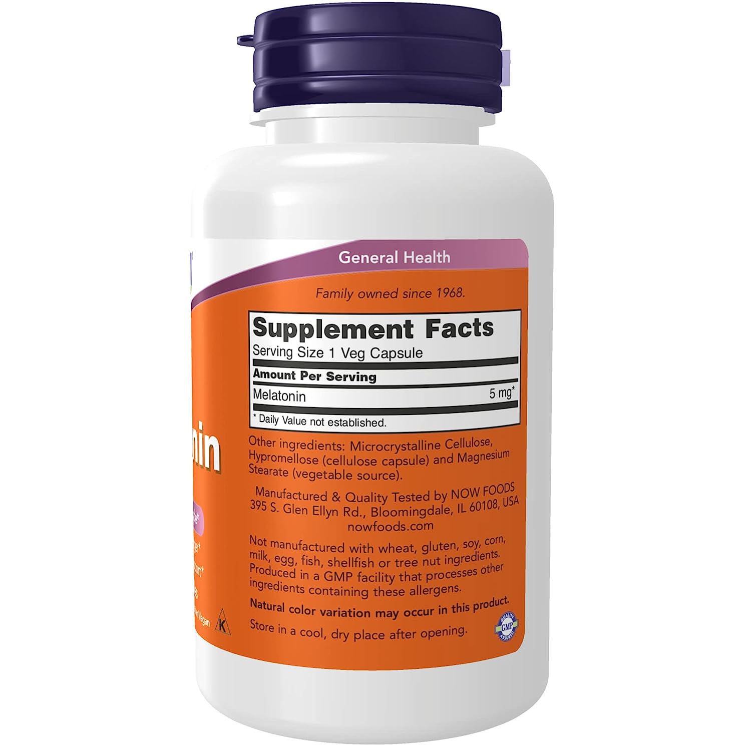 Now Melatonin 5mg 180vc-[HealthWay]