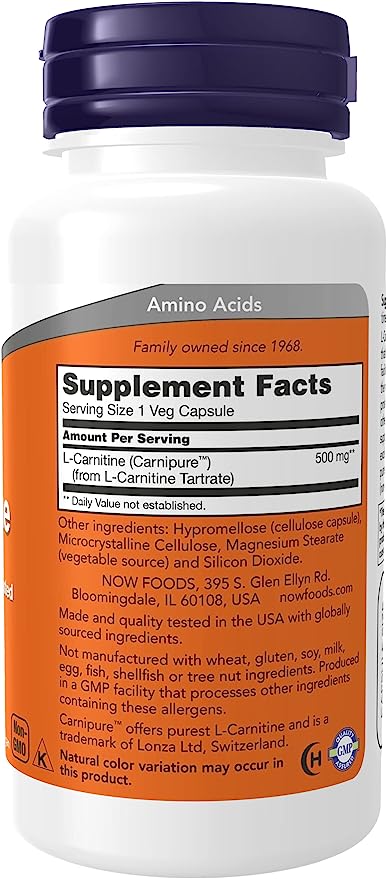 Now L-Carnitine 500mg 60cp-[HealthWay]