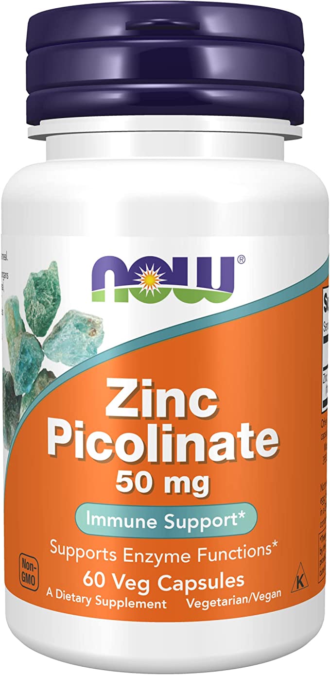 Now Zinc Picolinate 50mg 60cp-[HealthWay]