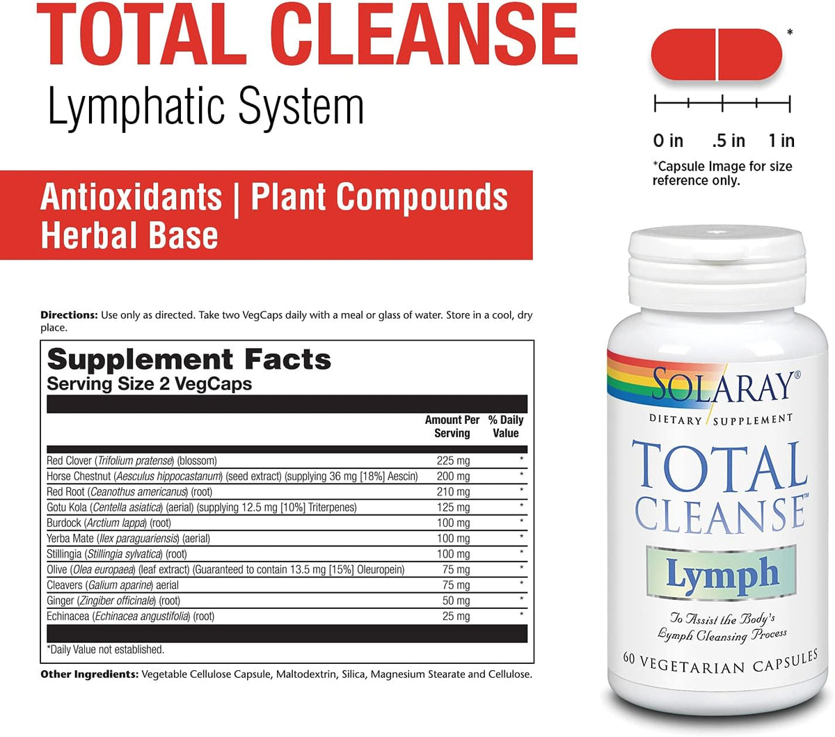 Solaray Total Cleanse Lymph 60cp-[HealthWay]