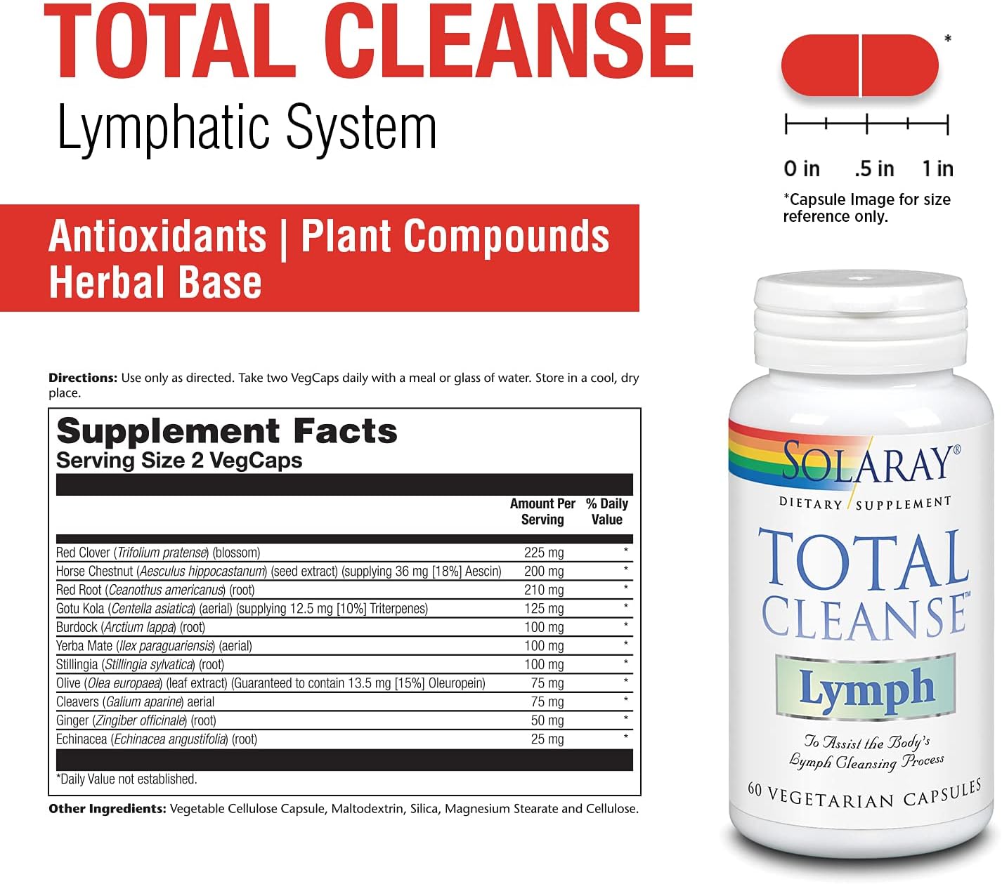 Solaray Total Cleanse Lymph 60cp-[HealthWay]