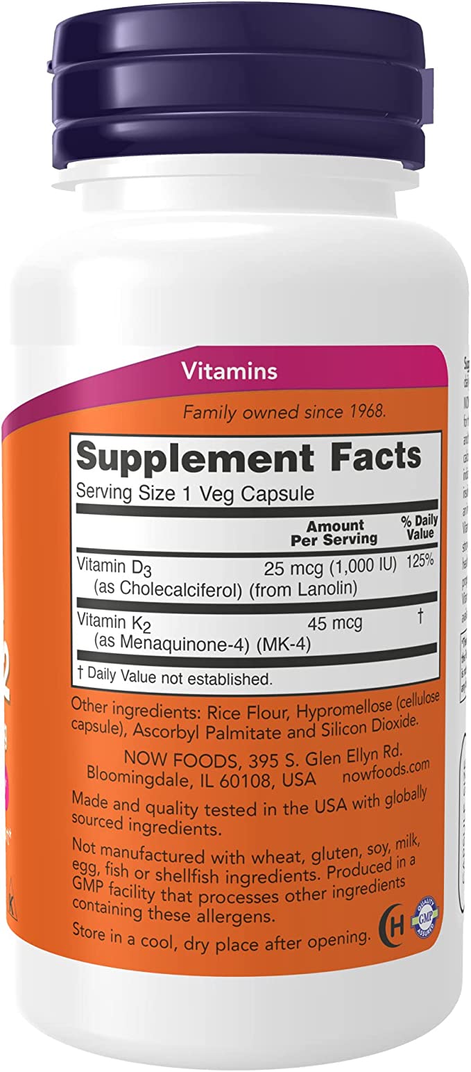 rear product label showing supplement facts