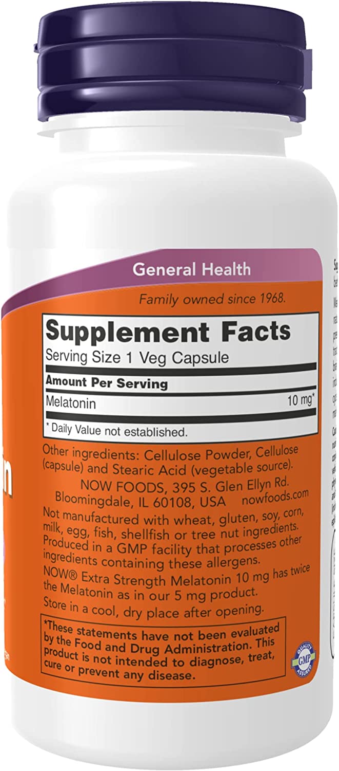 Now Melatonin 10mg 100vc-[HealthWay]