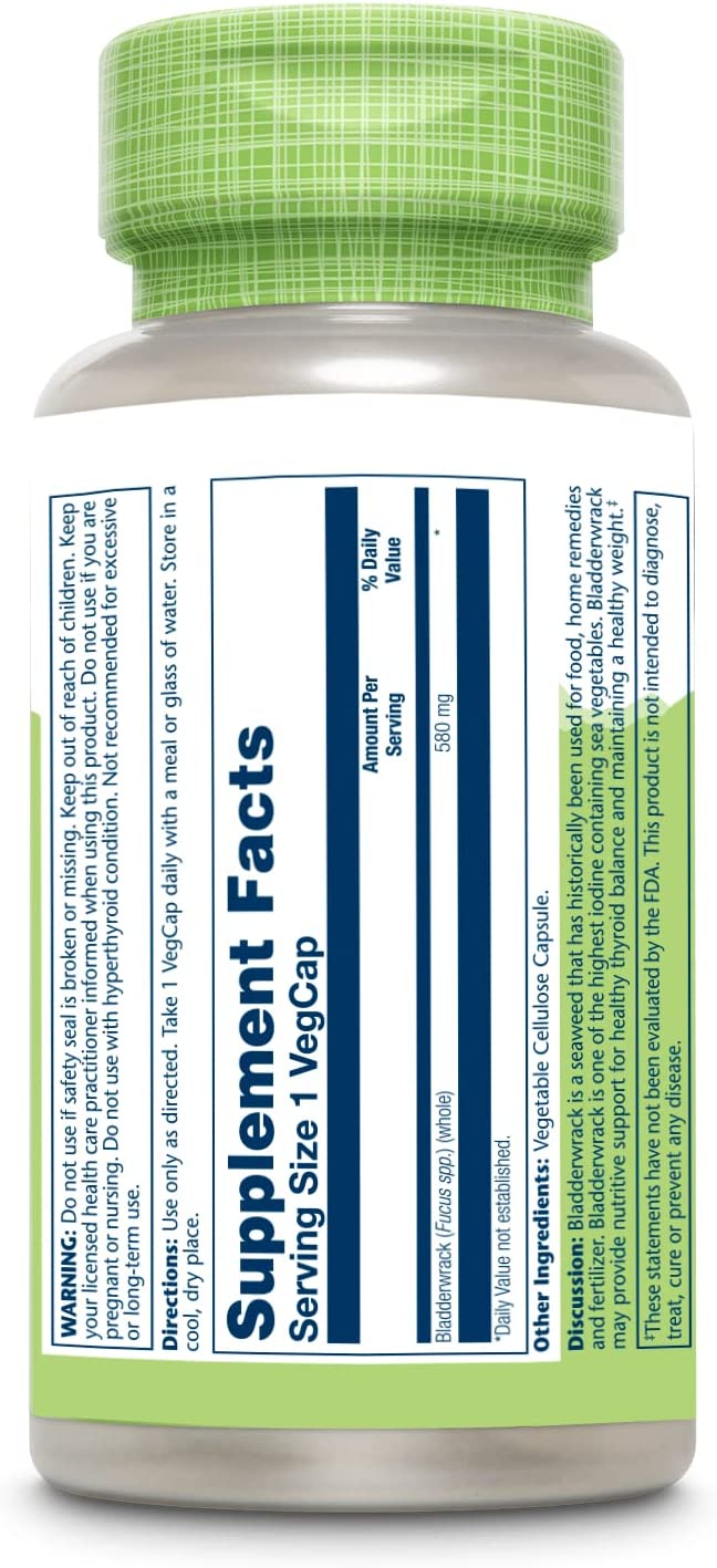 Solaray Bladderwrack 580mg 100cp-[HealthWay]