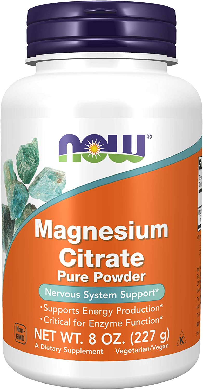 Now Magnesium Citrate Powder 8oz-[HealthWay]