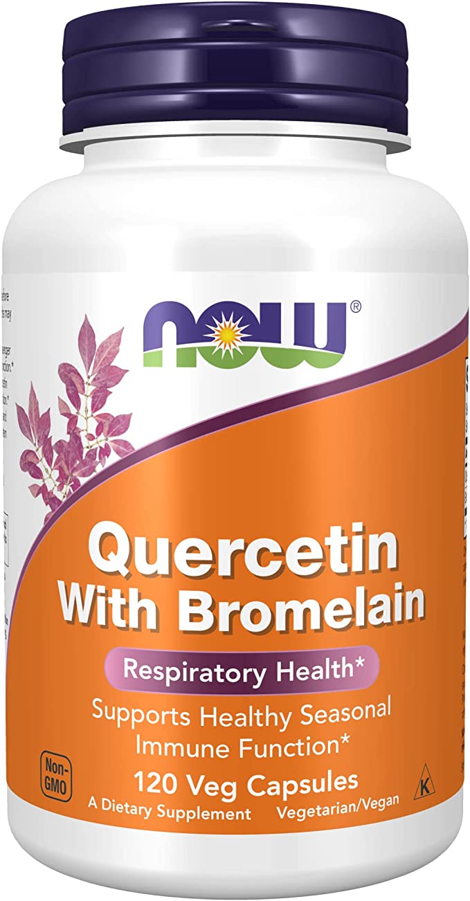 Now Quercetin w/Bromelain 120cp-[HealthWay]