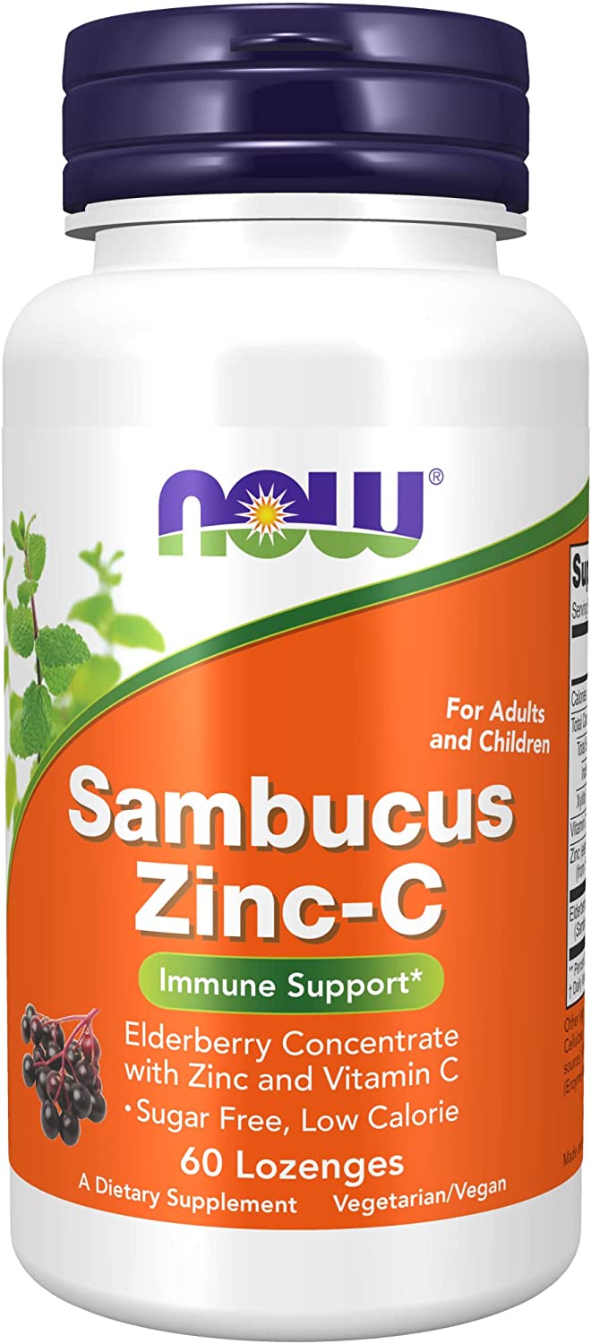 Now Sambucus Zinc-C 60lz-[HealthWay]