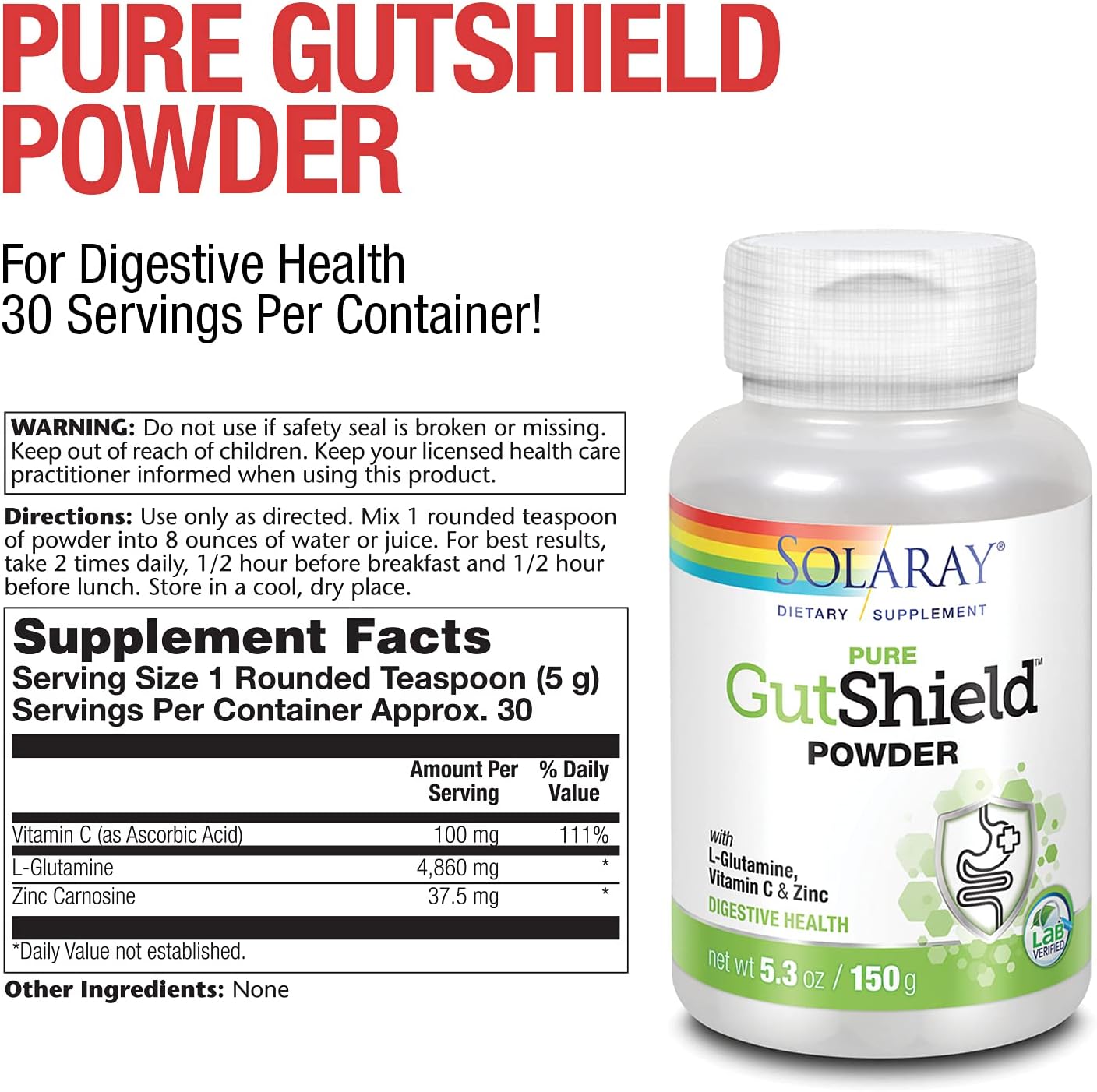 Solaray Gut Shield 5oz-[HealthWay]