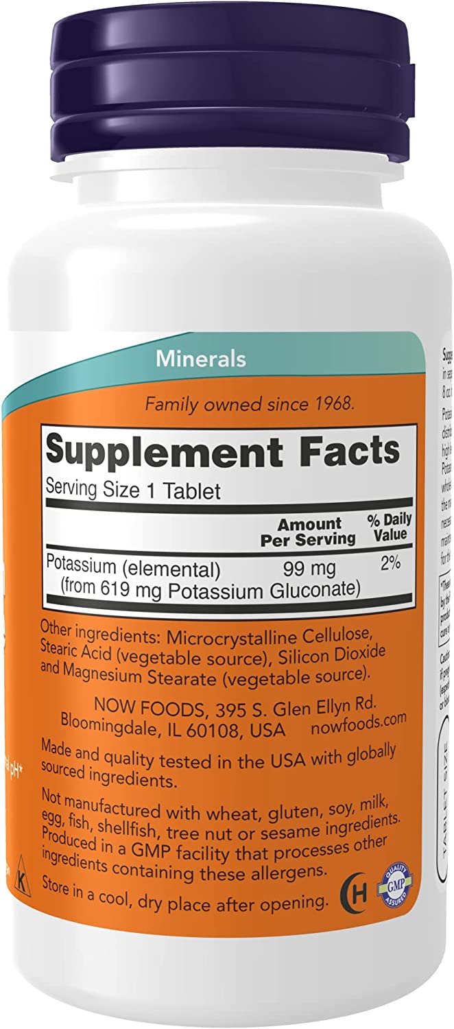 Now Potassium Gluc 99mg 100tb-[HealthWay]