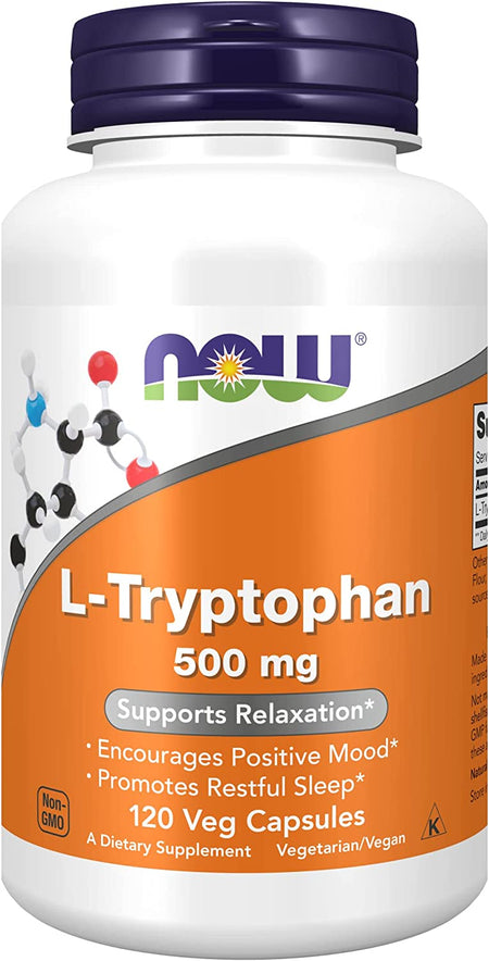 Now L-Tryptophan 500mg 120vc-[HealthWay]