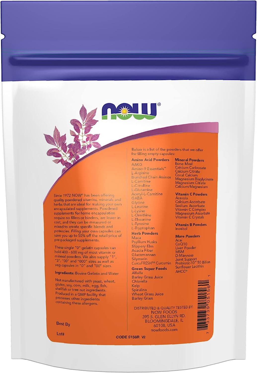 Now Empty Capsules "0" 250ct-[HealthWay]