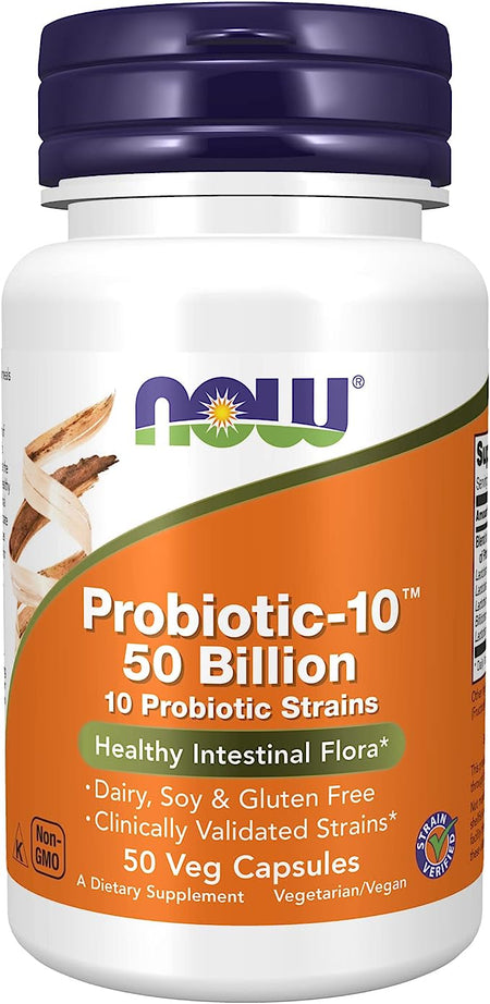 NOW PROBIOTIC-10 50 BILLION 50 VCAPS-[HealthWay]