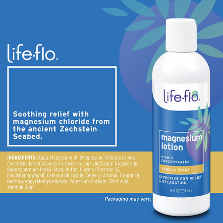 Life-Flo Magnesium Lotion 8oz-[HealthWay]