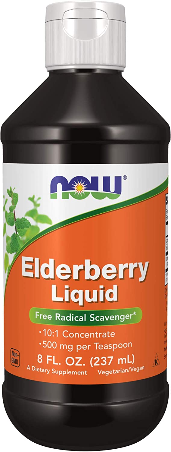 Now Elderberry Liquid 8oz-[HealthWay]