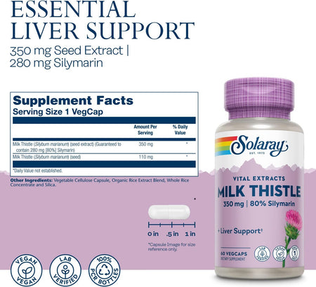 Solaray One Daily Milk Thistle 60cp-[HealthWay]