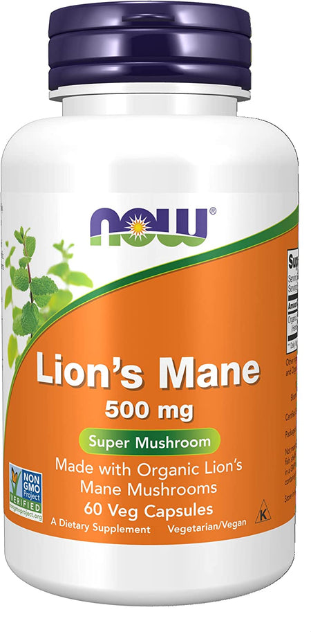 Now Lions Mane 500mg 60ct-[HealthWay]