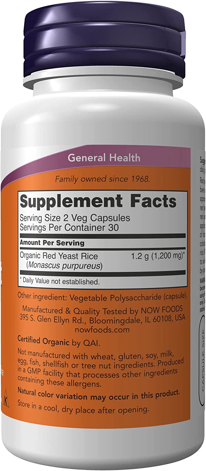 Now Red Yeast Rice 600mg 60cp-[HealthWay]