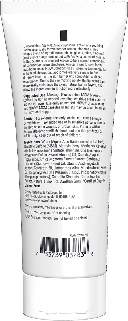 Now Gluc/MSM/Arnica Lotn-[HealthWay]
