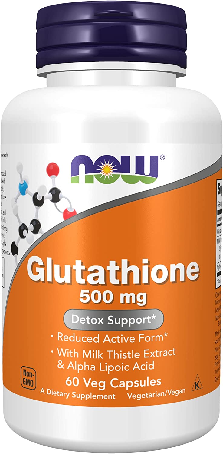 Now Glutathione 500mg 60vc-[HealthWay]