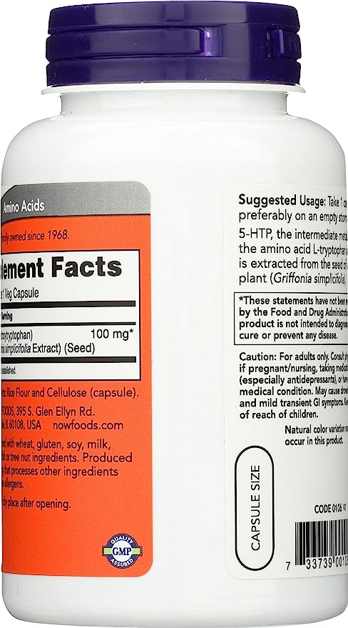 Now 5-HTP 100mg 120ct-[HealthWay]