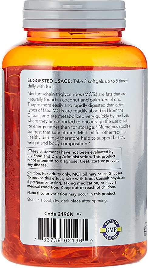 Now MCT Oil 1000mg 150sg-[HealthWay]