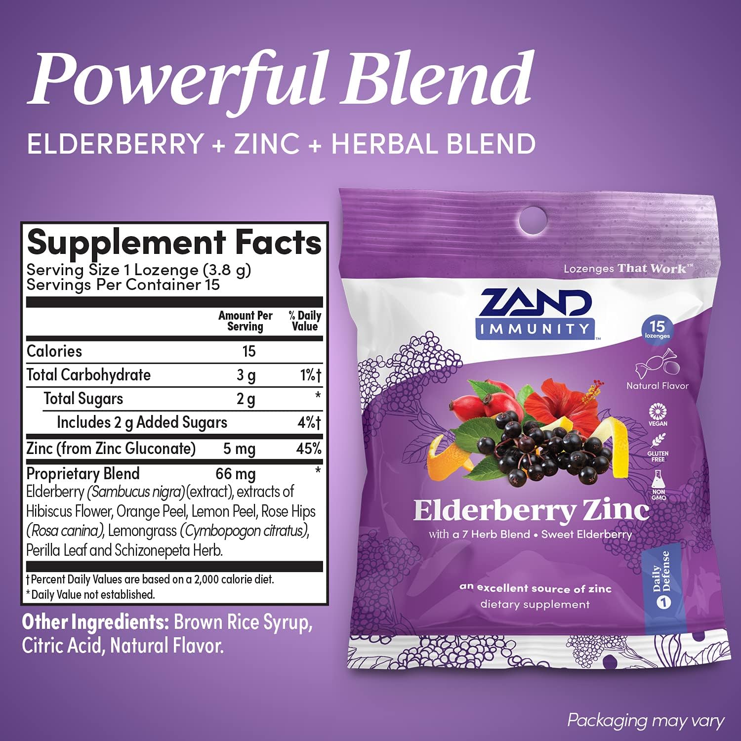 Zand Elderberry Zinc 15lz