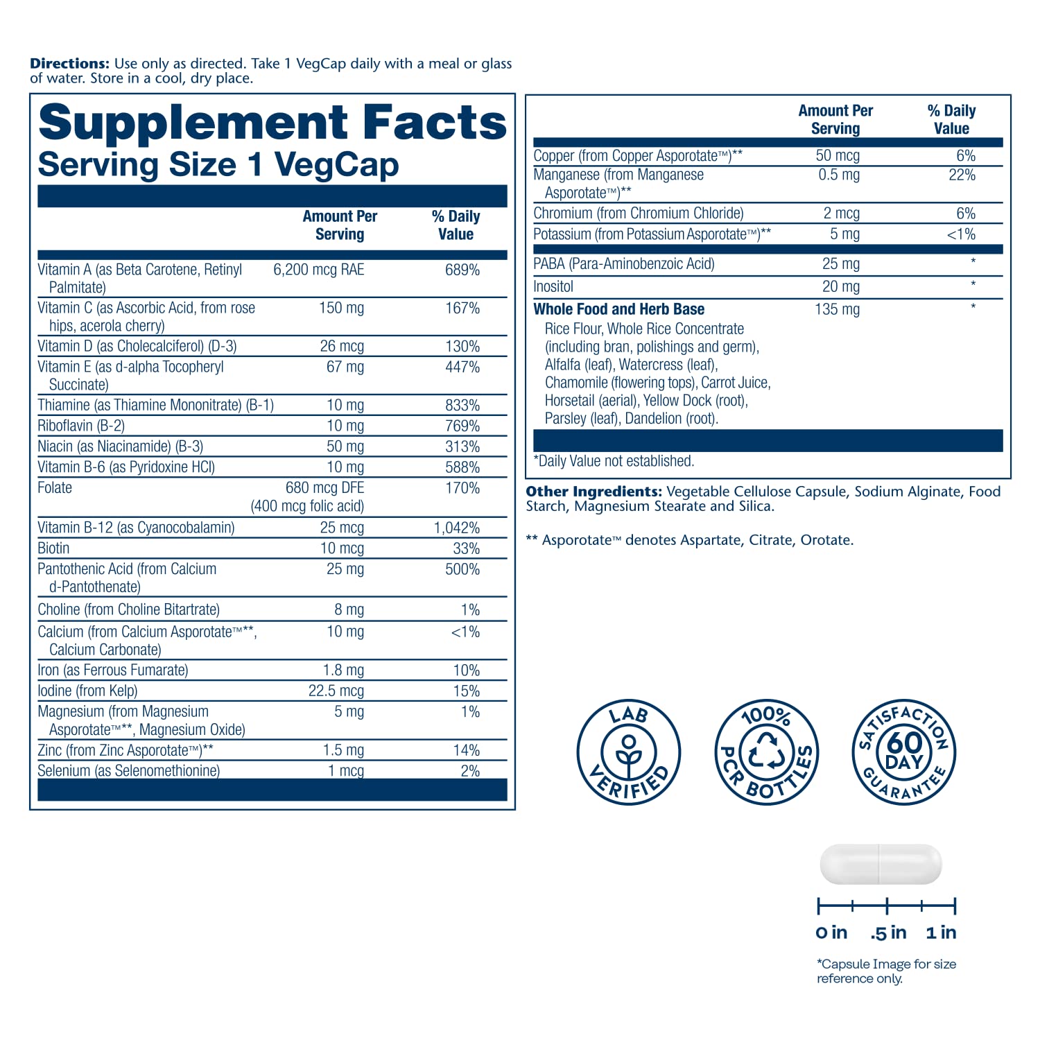 Solaray Once Daily High Energy 30cp-[HealthWay]
